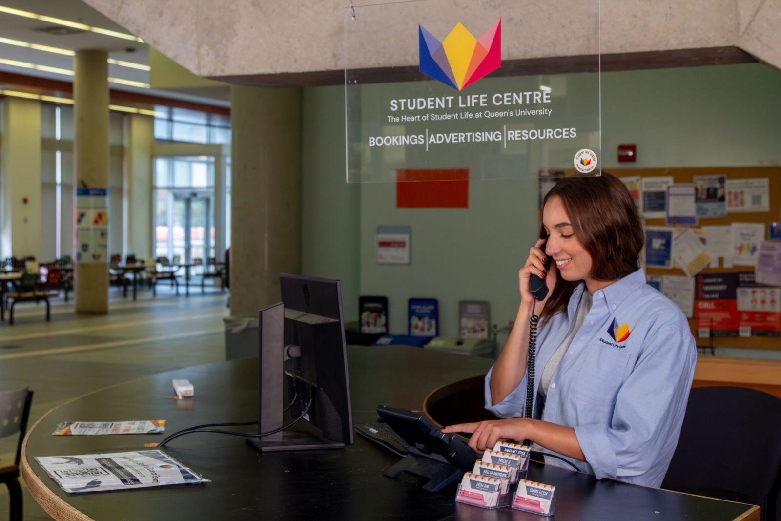 John Deutsch University Centre (JDUC) on a sunny summer day.